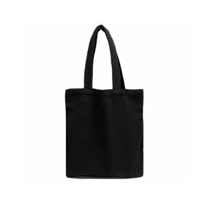 ブラック コットン キャンバス トート バッグ